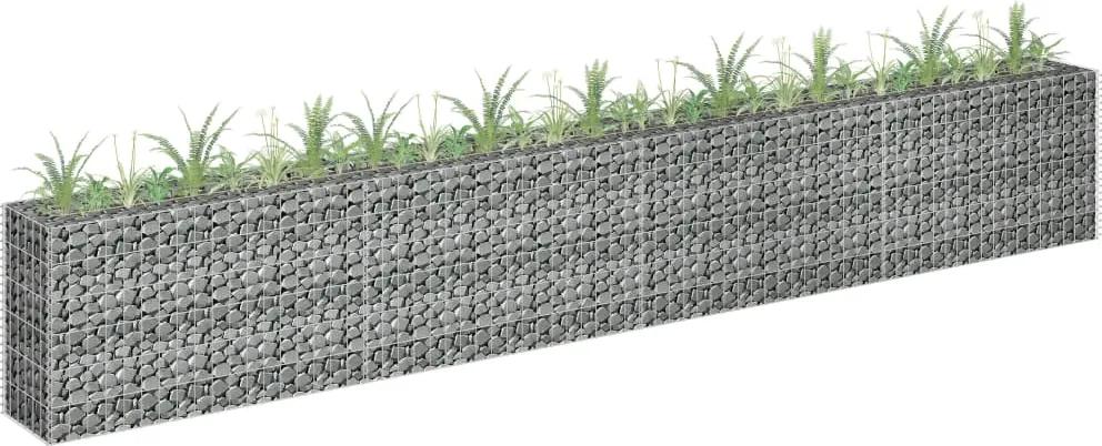 Gabião para plantas em aço galvanizado 360x30x60 cm
