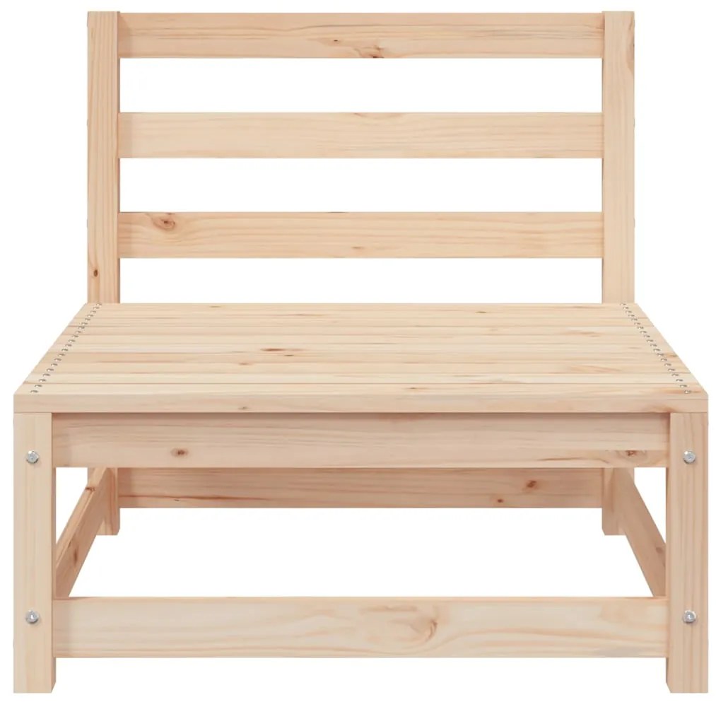 Sofás sem Apoio p/ Braços para Jardim - 2 pcs - 70x70x67 cm - Pinho Ma
