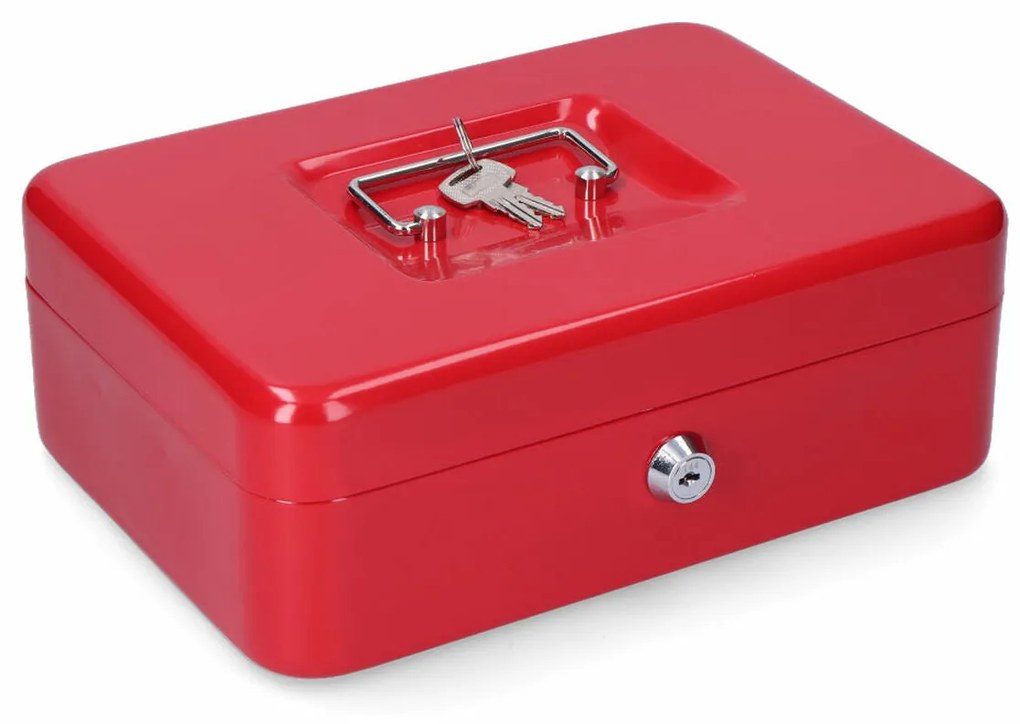 Cofre Micel CFC09 M13398 Vermelho Aço 25 x 18 x 9 cm