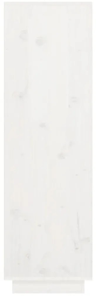 Aparador alto 38x35x117 cm pinho maciço branco
