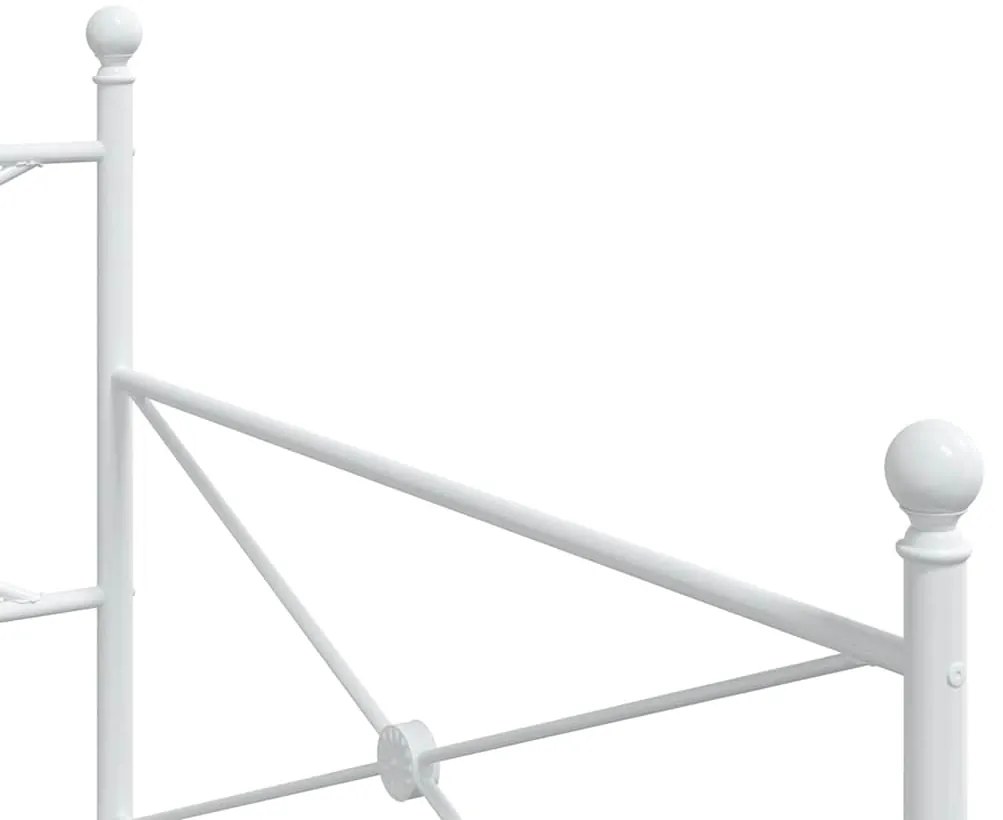 Cama de Dia sem Colchão 100x200 cm aço branco