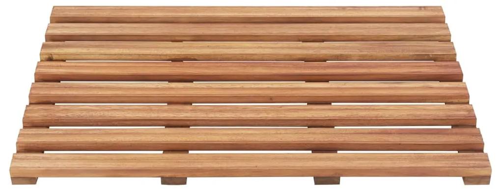 Estrado p/ casa de banho 2 pcs madeira de acácia maciça 56x37cm