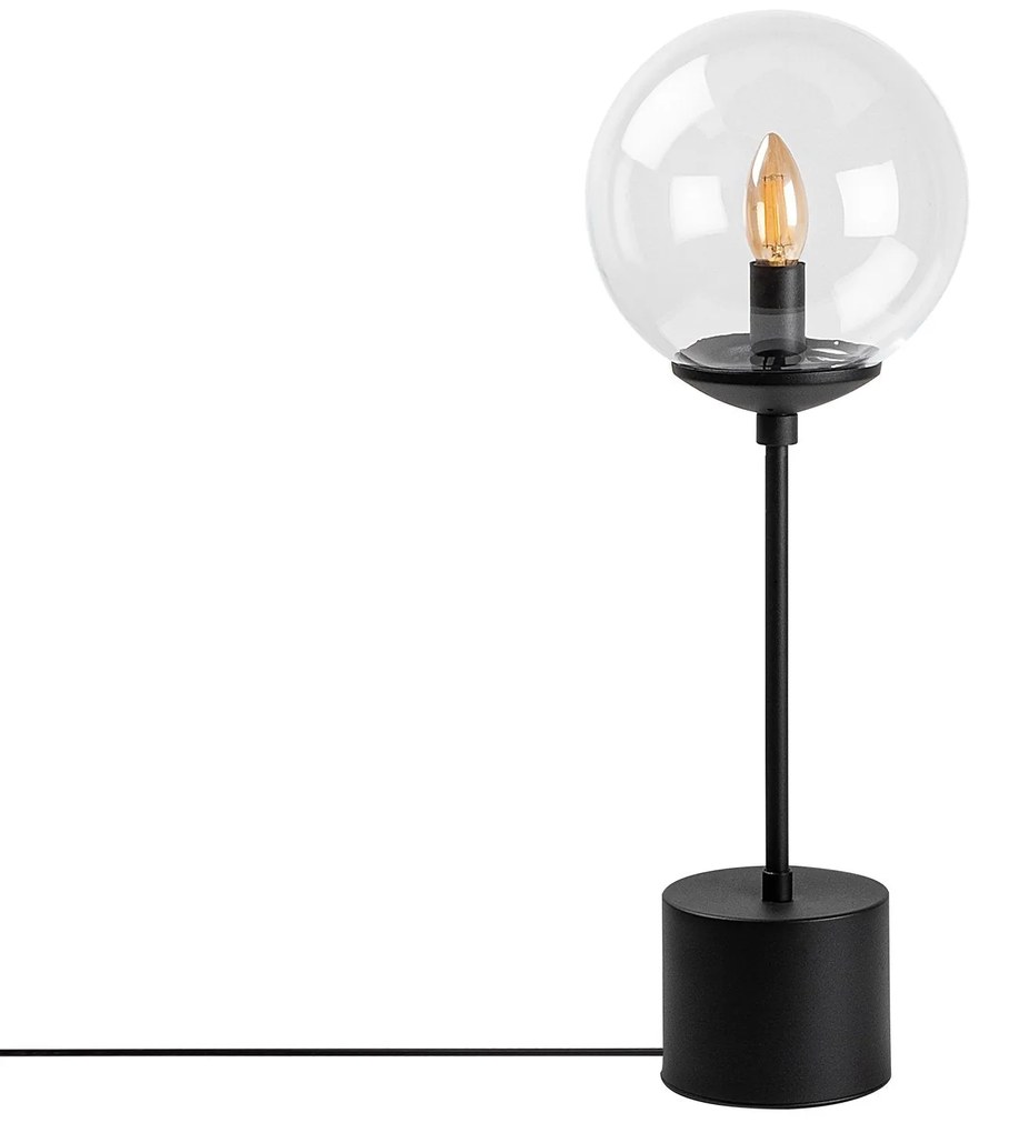 Candeeiro de Mesa Globo – Preto – 20 x 20 x 57 cm