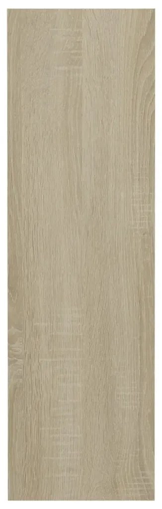 Sapateiras de parede 2 pcs 80x18x60cm contrapl. carvalho sonoma