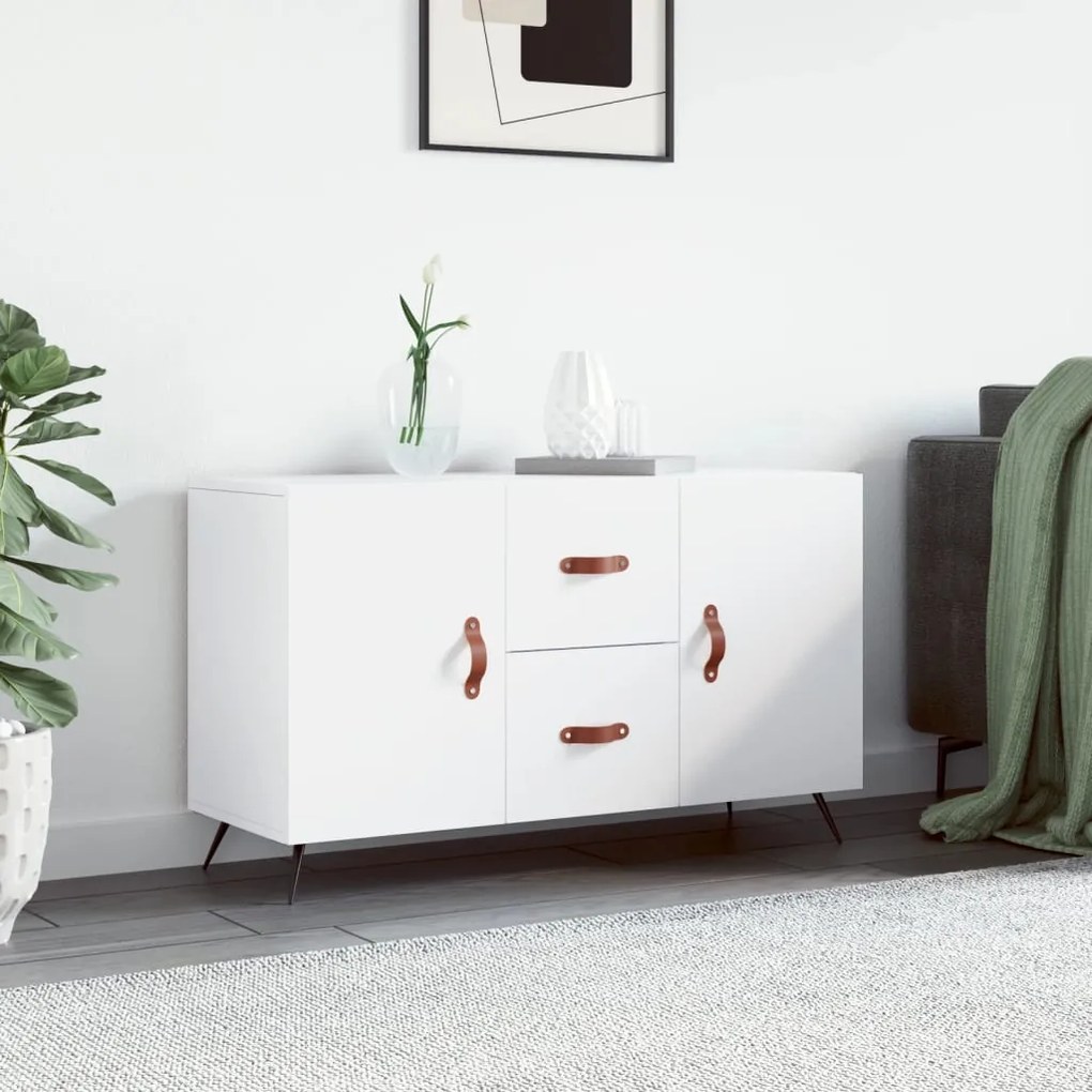 828140 vidaXL Aparador 100x36x60 cm derivados de madeira branco