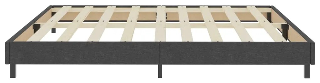 Cama boxspring 200x200 cm tecido cinzento