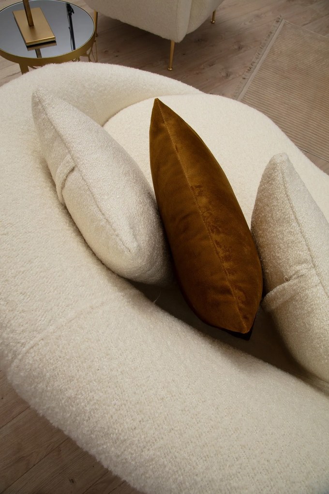 Sofá de 3 Lugares Eses – Creme (255 cm) | Luxo e Conforto
