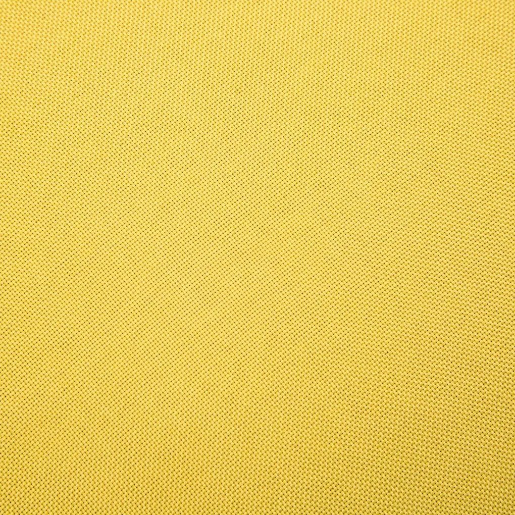 Sofá de 2 lugares em tecido amarelo