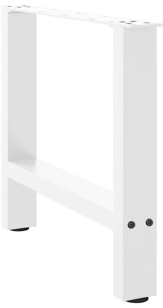 Pés para mesa de centro , brancos, 2 peças, 50x (42-43) cm, aço