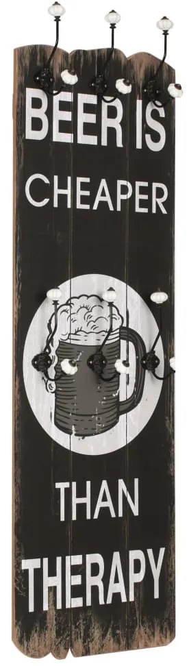 vidaXL Bengaleiro de parede com 6 ganchos 120x40 cm