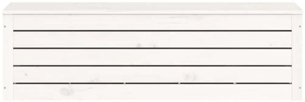 Caixa de arrumação 109x36,5x33cm madeira de pinho maciça branco