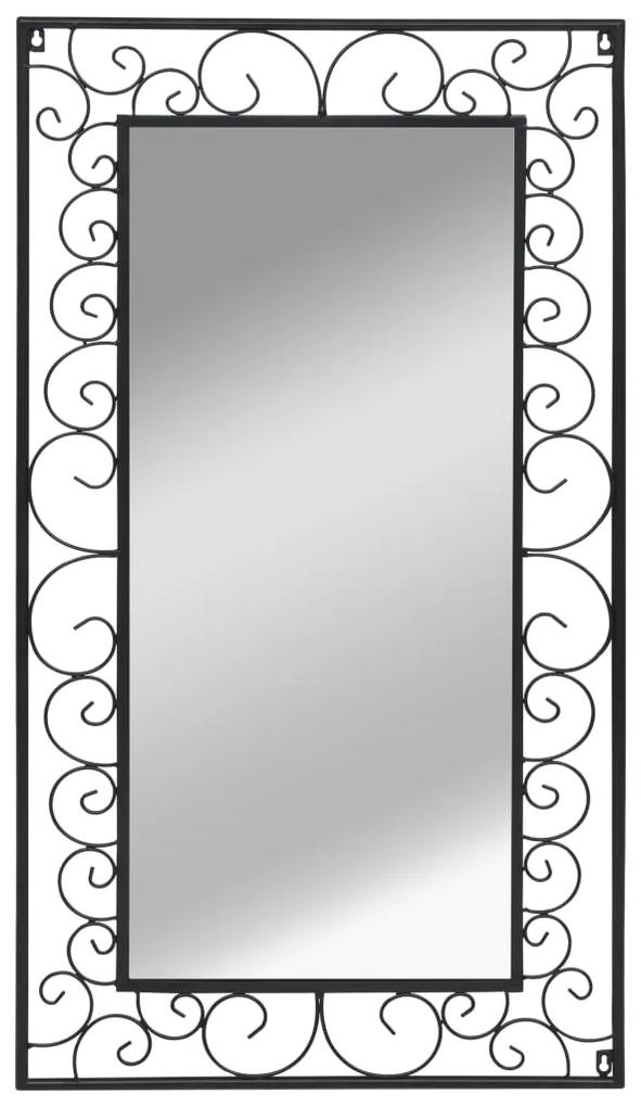 245922 vidaXL Espelho de parede retangular 60x110 cm preto