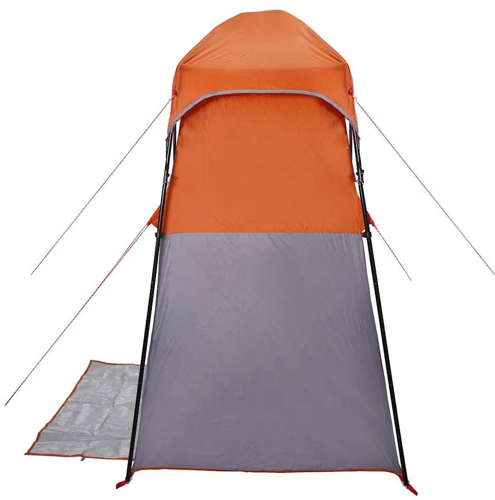 Tenda para duche para 2pessoas tecido impermeável cinza/laranja