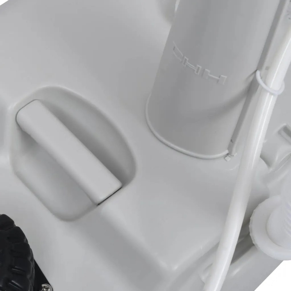 Conjunto lavatório com suporte para campismo cinzento 20 L