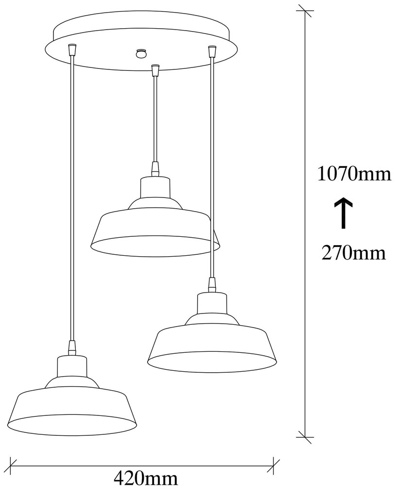 Candeeiro Chandelier Berceste – Vintage – 42 cm