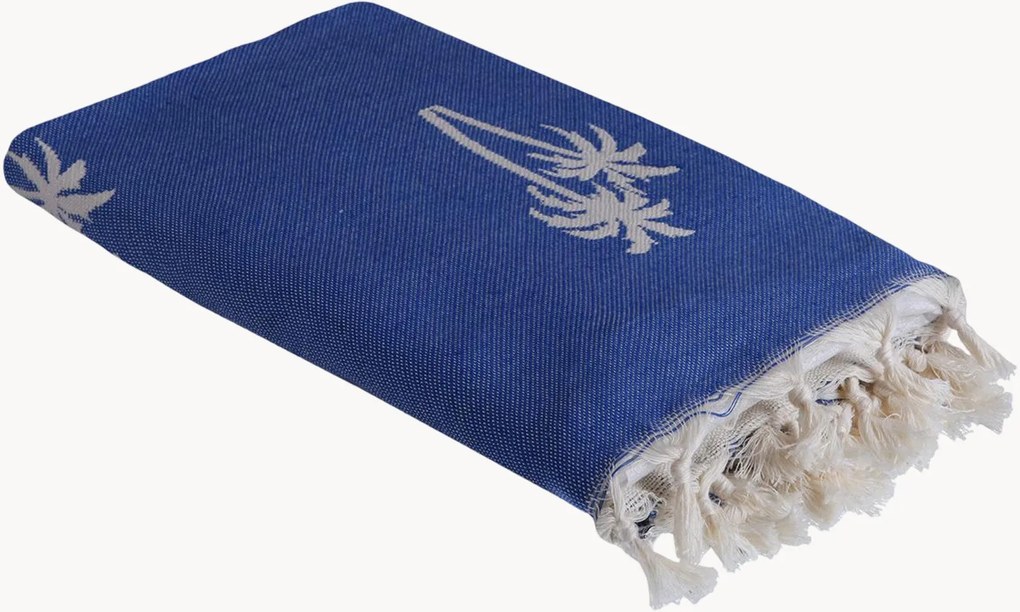 Toalha hammam em jacquard de algodão Palmier