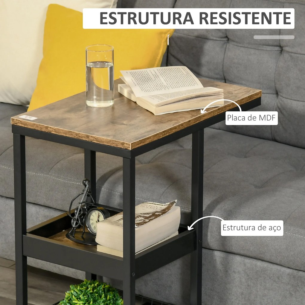 Mesa Auxiliar Industrial Mesa Auxiliar em Forma de C com Rodas Pratele