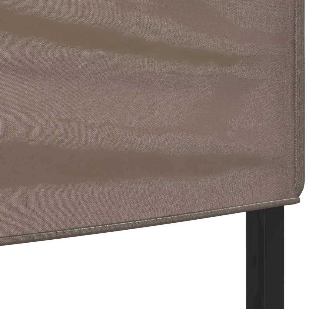 Tenda para festas dobrável 3x6 m cinzento-acastanhado