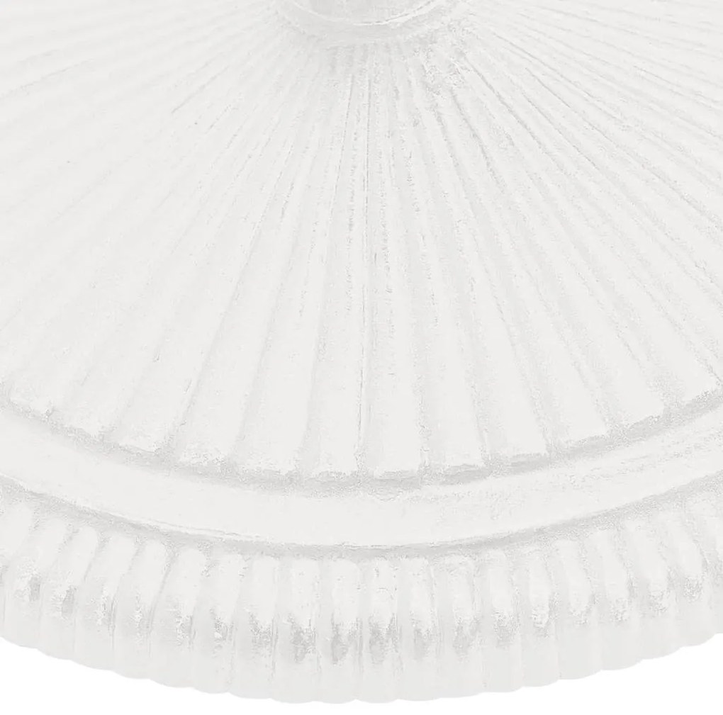 Base para guarda-sol ferro fundido 45x45x30 cm branco