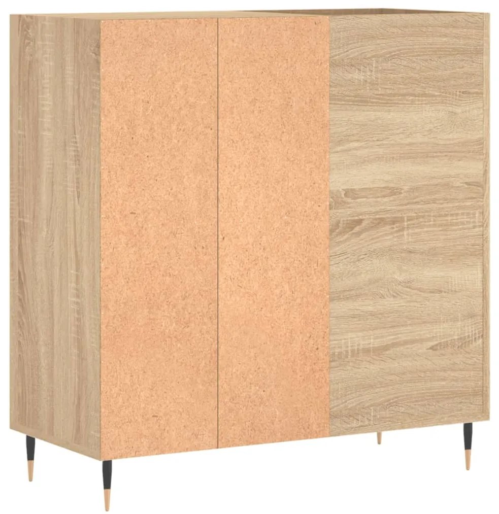 Armário p/ discos 84,5x38x89 cm deriv. madeira carvalho sonoma