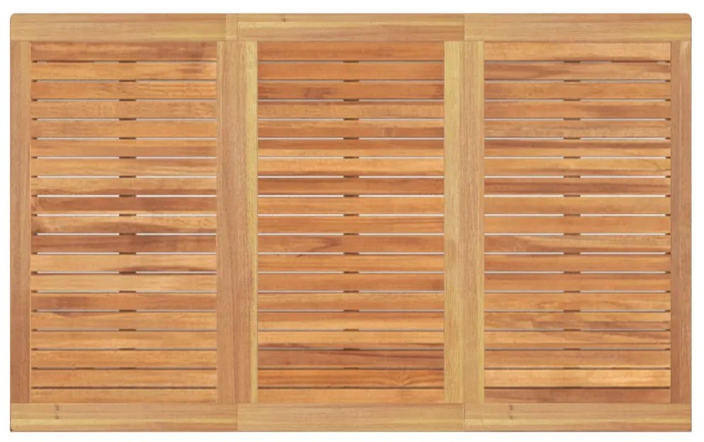 4 pcs conjunto de jantar p/ jardim madeira de teca maciça