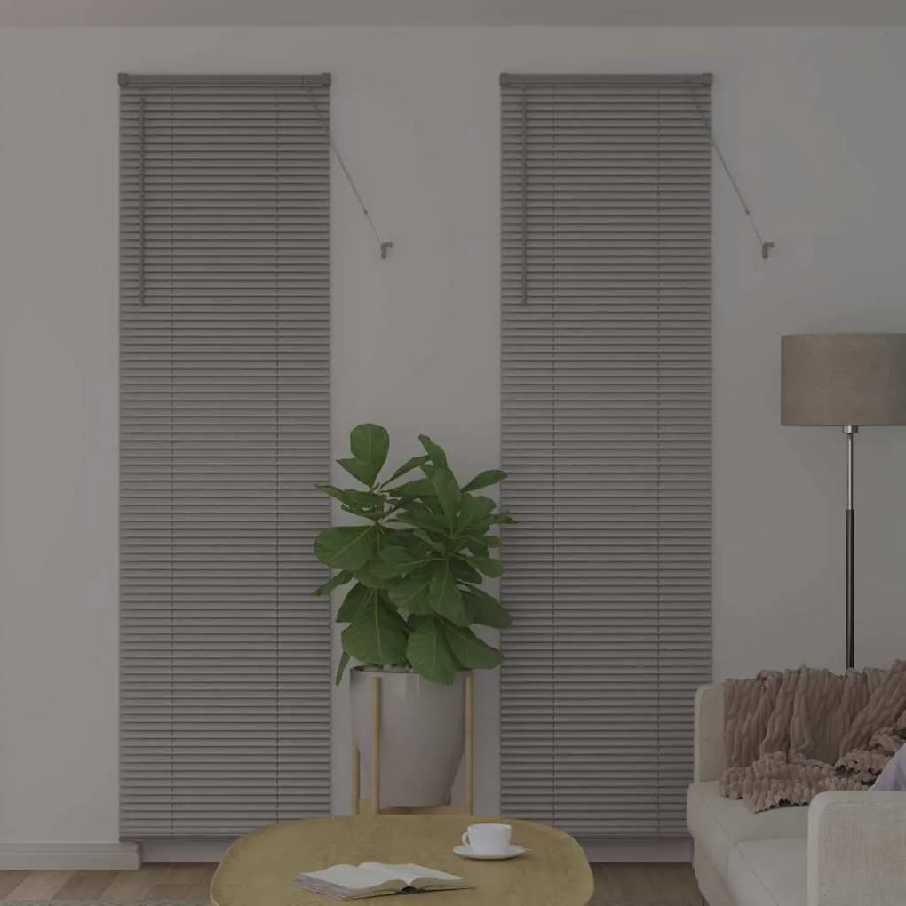 Persiana de Janela com cortinas Outros Manual Prata 60 x 220 cm Alumín