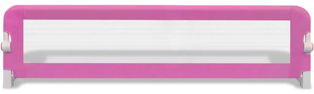 Barra de segurança para cama de criança 2 pcs 150x42 cm rosa