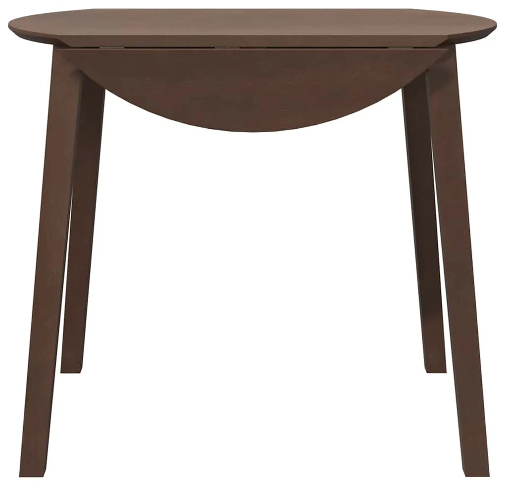 Mesa de jantar madeira seringueira maciça castanho