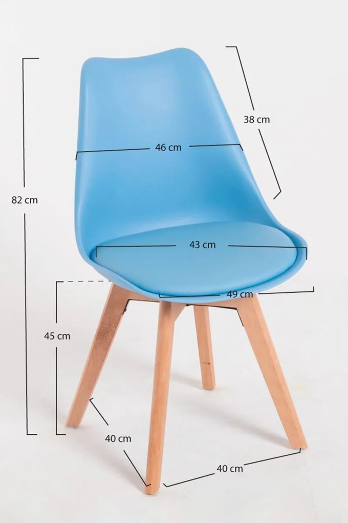 Cadeira Synk Basic - Azul claro