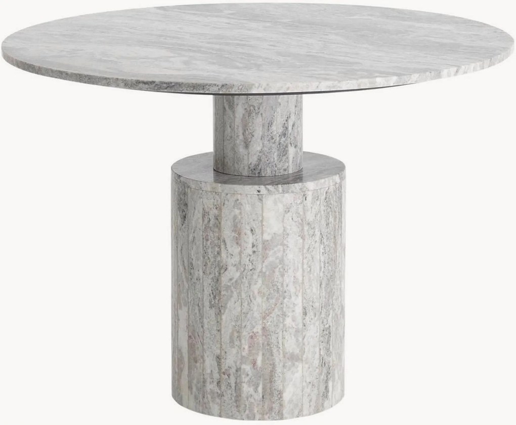 Mesa de jantar redonda em mármore Elisabeth, Ø 120 cm