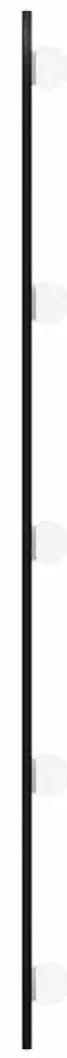 Espelho de parede oval com luzes LED 40x90 cm vidro