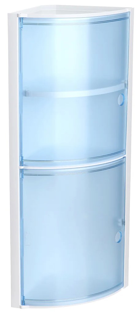 Armário Wc de Canto Azul 20X20X62.5CM
