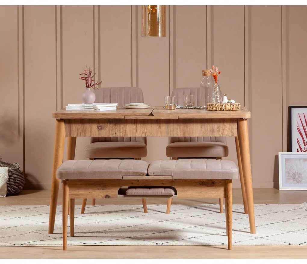 Cadeira Vina – Atlantic Pine Stone – 47x89x46 cm