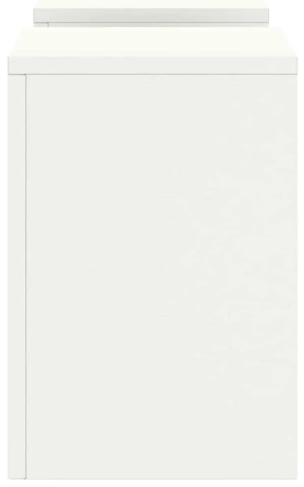 Suportes para Plantas Externas Pilar 2 pcs Branco 24x24x35 cm Aço