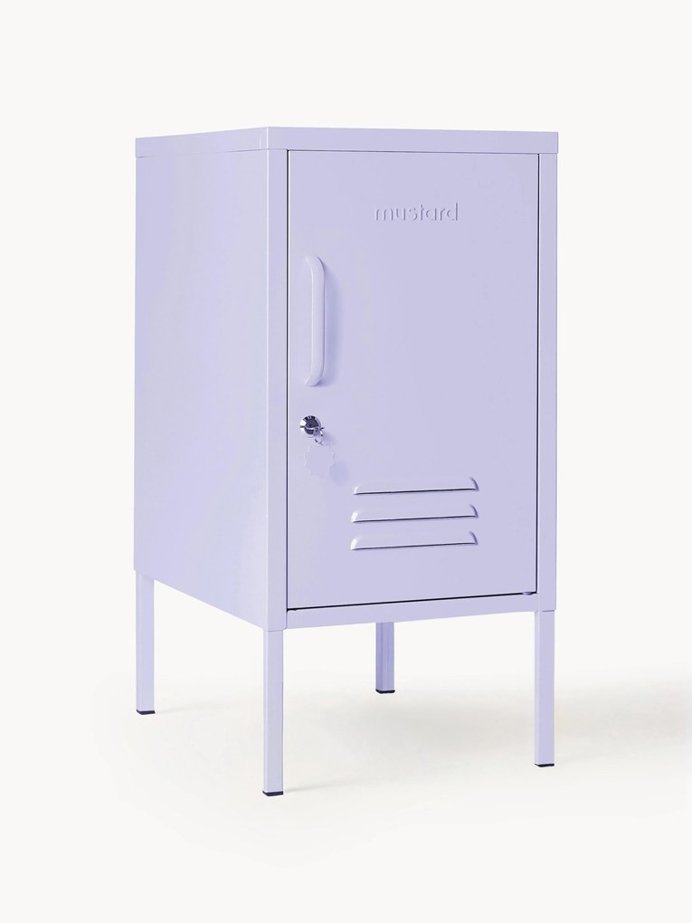 Mesa de cabeceira em metal com dobradiças à esquerda ou à direita The Shorty