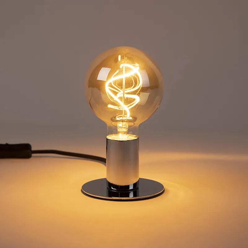 Set de 5 lâmpadas filamento espiral LED reguláveis E27 G95 GOLDLINE