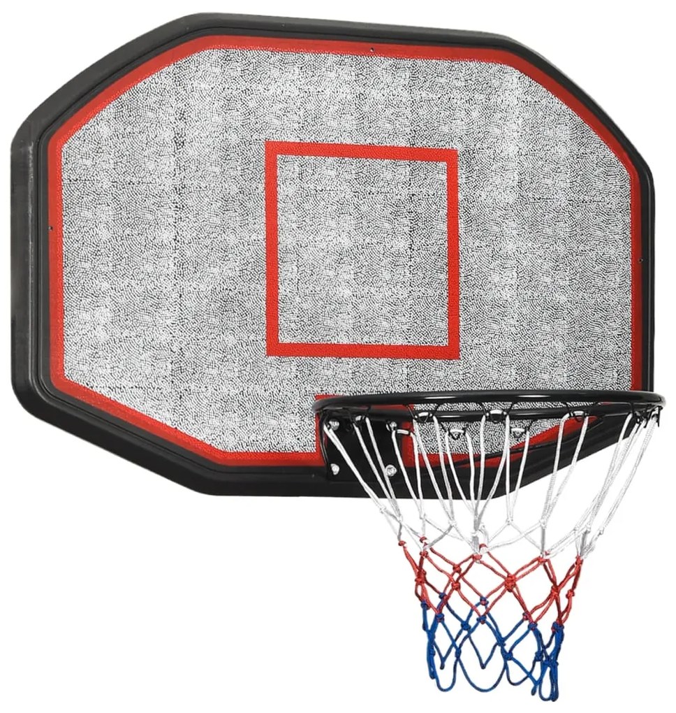 Tabela de basquetebol 109x71x3 cm polietileno preto