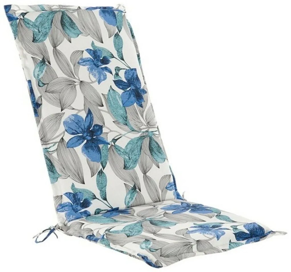 Almofada para cadeiras DKD Home Decor Azul Multicolor 50 x 5 x 125 cm