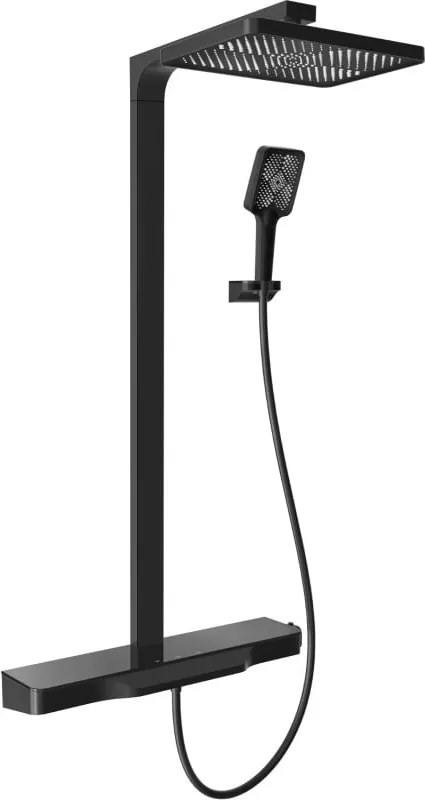 Mexen Zoom conjunto de chuveiro de superfície com chuveiro de teto e misturadora, preto - 78101-70