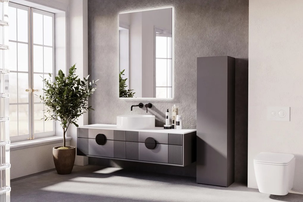 Estante LONI 160x40 cm cinza