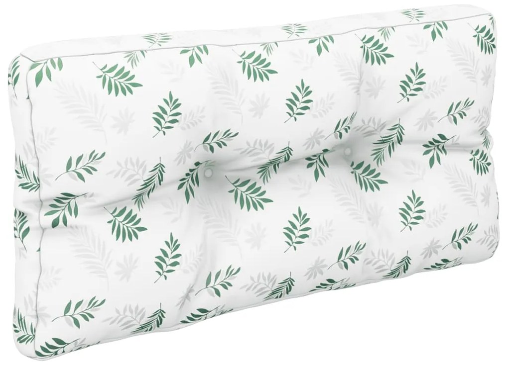 Almofadões para sofás de paletes 2 pcs tecido padrão de folhas