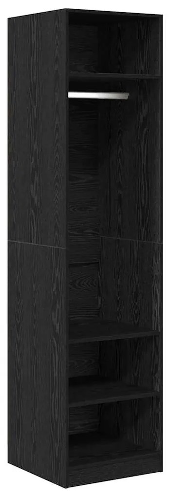 Guarda-roupa Carvalho preto 50 x 50 x 200 cm Madeira processada