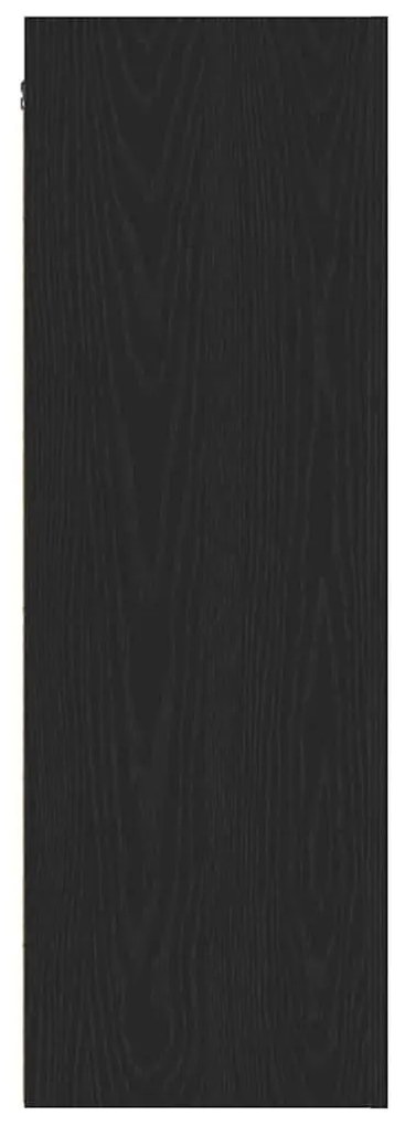 Armário de TV de Parede em Carvalho Preto - 30,5 x 30 x 90 cm, Feito d