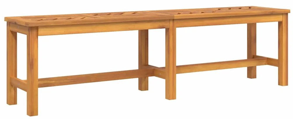 Conjunto de Jantar de Jardim com 5 Peças de Madeira Sólida de Acácia