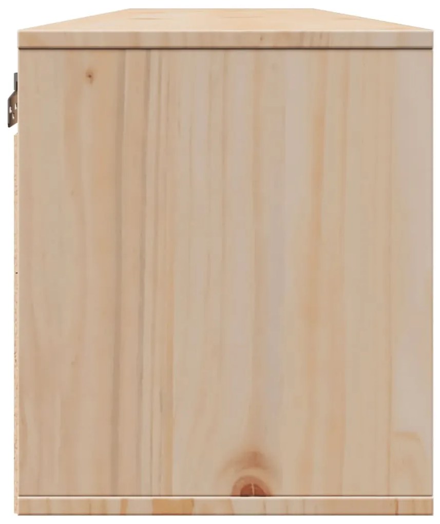 Armários de parede 2 pcs 80x30x35 cm madeira de pinho maciça