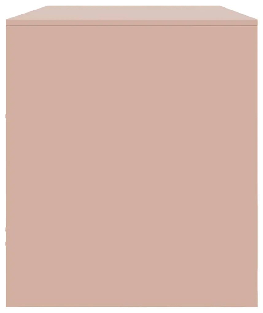 Móvel de TV 99x39x44 aço rosa