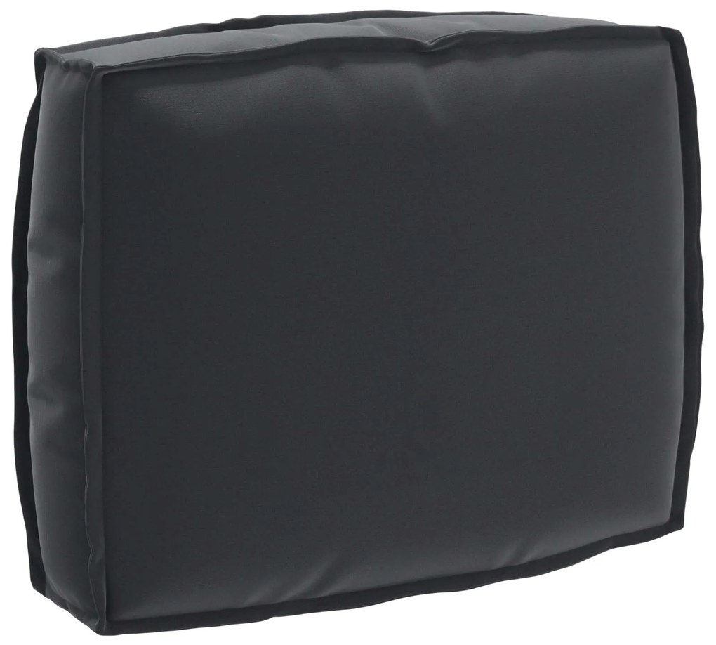 vidaXL Almofada Preto 50 x 40 x 12 cm Tecido Oxford