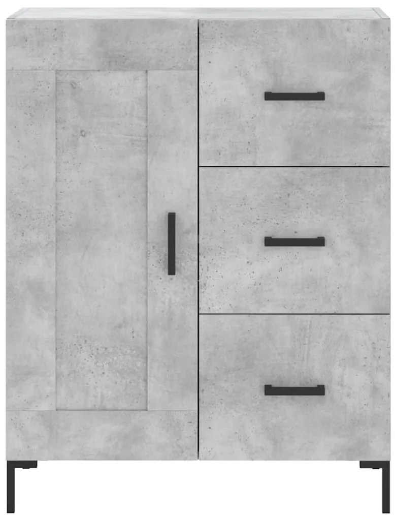 Armário alto 69,5x34x180 cm derivados de madeira cinza cimento