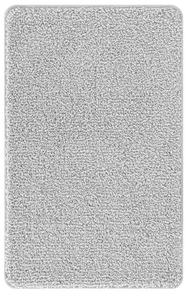 Tapete de Banho Retangular Cinzento 60x90 cm Polipropileno Antiderrapa