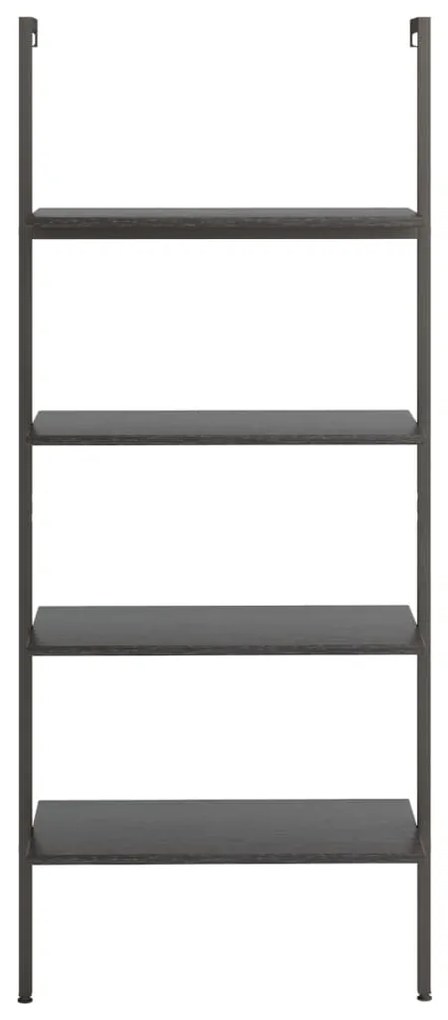 Unidade 4 prateleiras inclinada 64x35x152,5 cm preto
